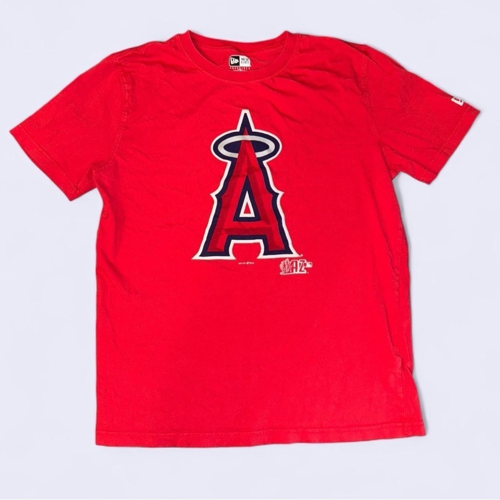 New Era Red Graphic Tee with Logo